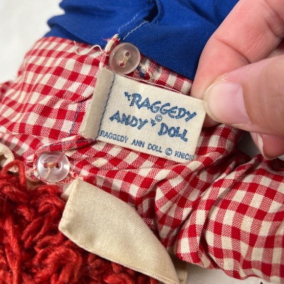 Original Knickerbocker Raggedy ANN & ANDY Dolls 5PC BUNDLE Vintage Antique - Picture 8 of 16